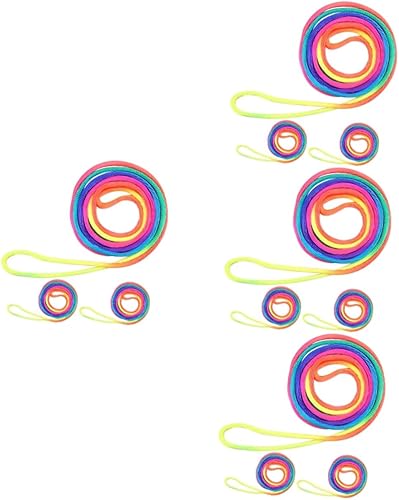 EXCEART Juego de 4 juegos de cuerda de colores para ejercitar la mano, juguetes para niños, juguetes para niños, juego de cuerda de dedo, novedad,