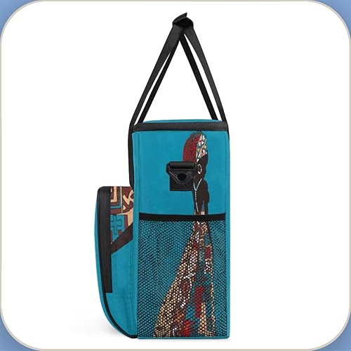 Miniatura 4 de Cafetera africana étnica para mujer, bolsa de transporte para Keurig K-Mini o K-Mini Plus K-Mini Plus K-Cup Pods, portátil, bolsa de viaje