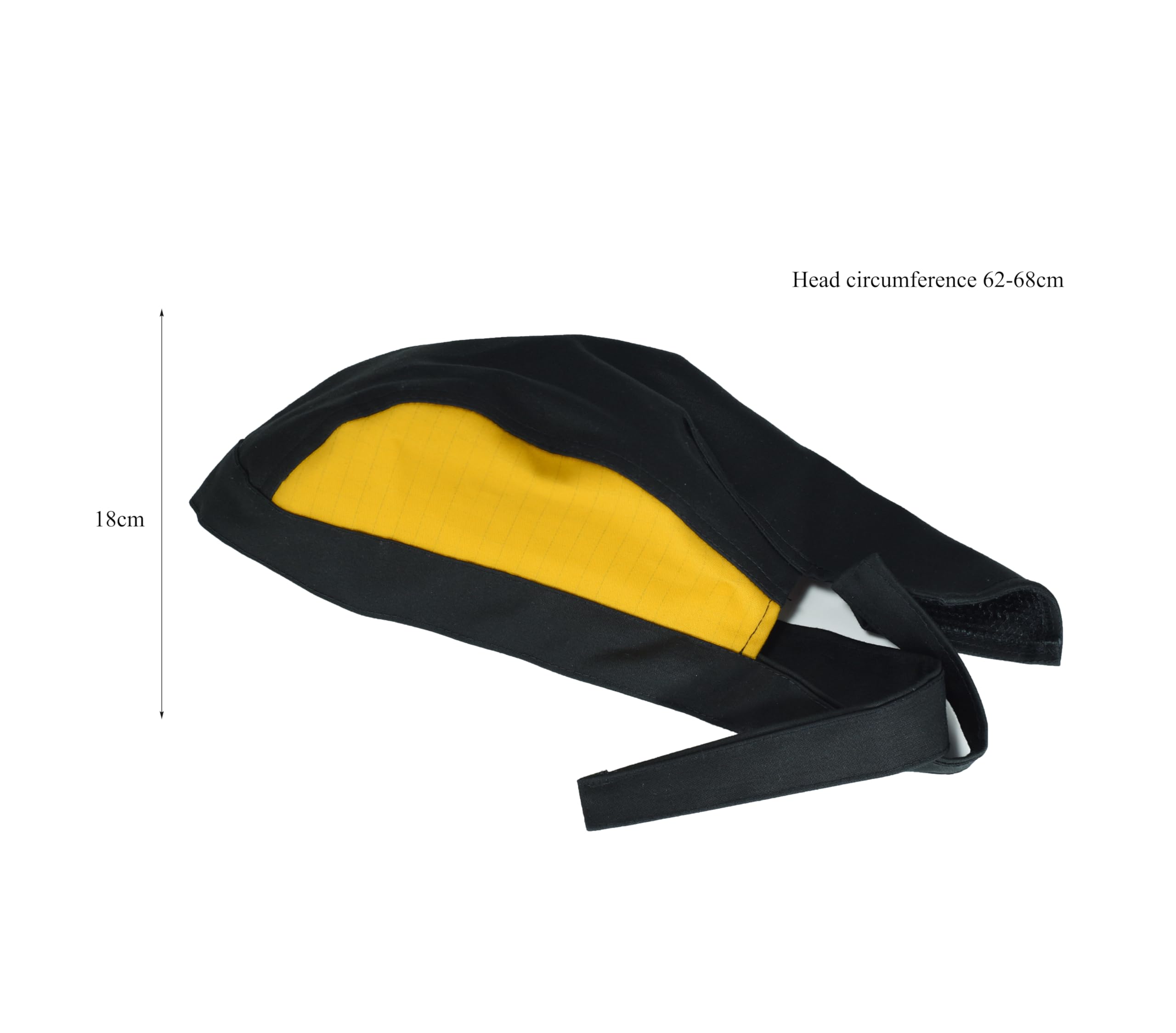 RIVERWELD Welding Cap Flame Retardant Fabric Pirate hat Black and Yellow Color for Welders Match Welding Helmet Work Safety Equipment Gear Head Protection - Image 4