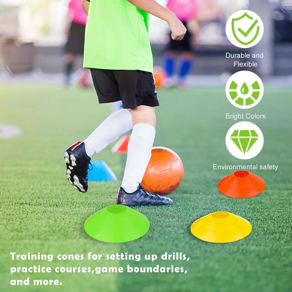 Plots de Marquage pour Football,Plots de Délimitation,Plots Entrainement,Marquage Cônes,Disques d'Entraînement,Cones de Sport pour Délimitation,Plots pour Délimitation Entraînement Football