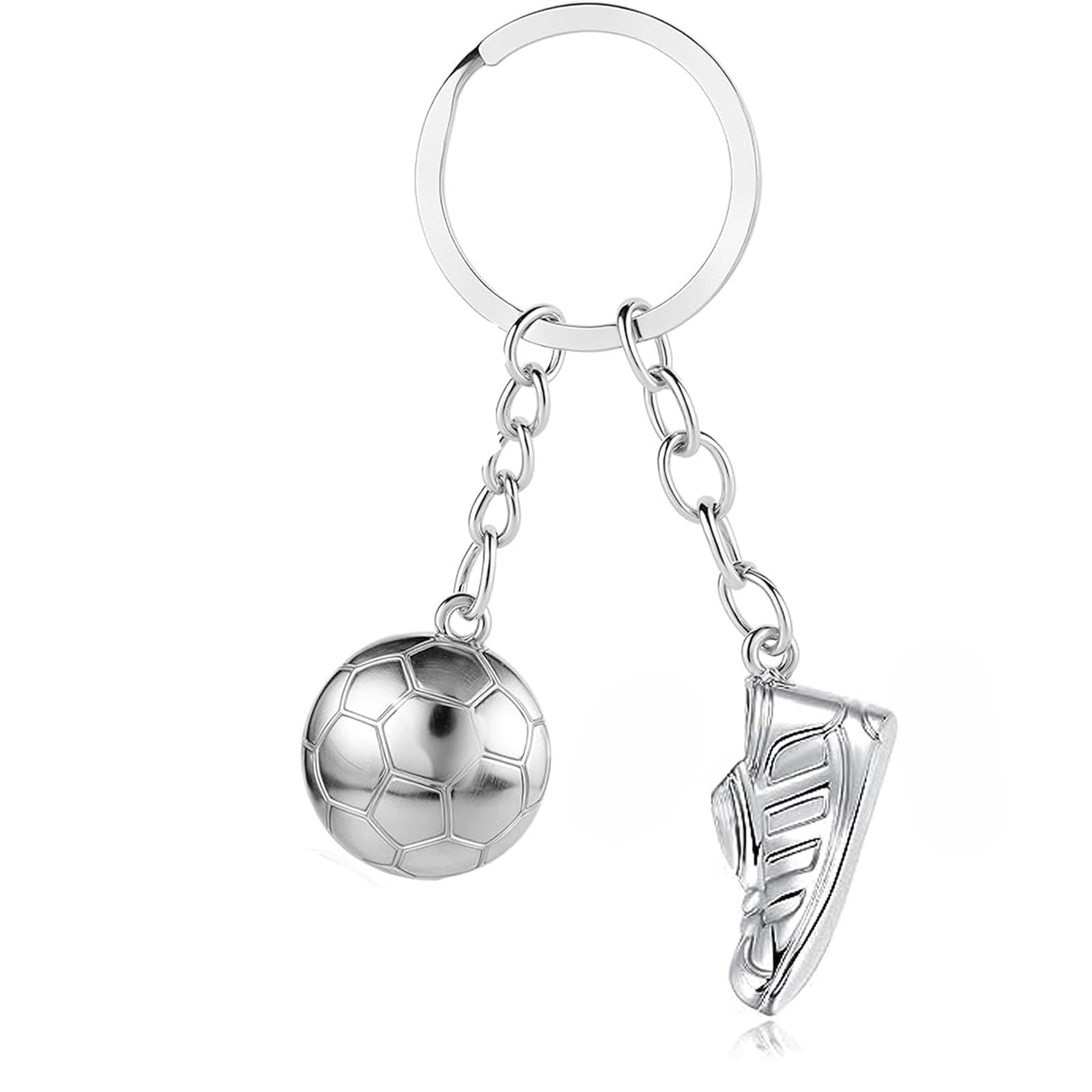 FLYSAVVY Football Schlüsselanhänger Drehbarer American Football im 3D-Design Fussball Geschenk für Fußballfans Spieler Gefälligkeiten Geschenke Souvenirs für Fußballfans Geschenk zum Jahrestag