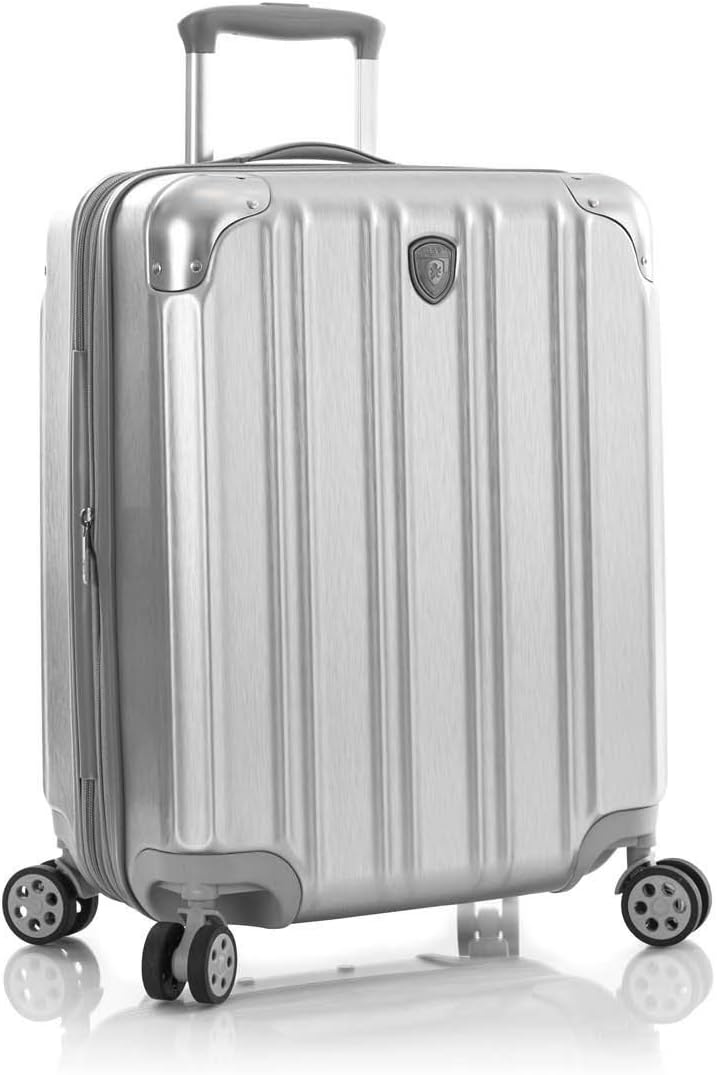 Heys DuoTrak 21" Carry On Spinner Luggage (Silver) CarryOns