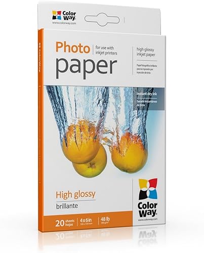 CLWPG1800204R - Papel fotográfico de alto brillo 4 x 6 20 hojas 635 ozm PG1800204R