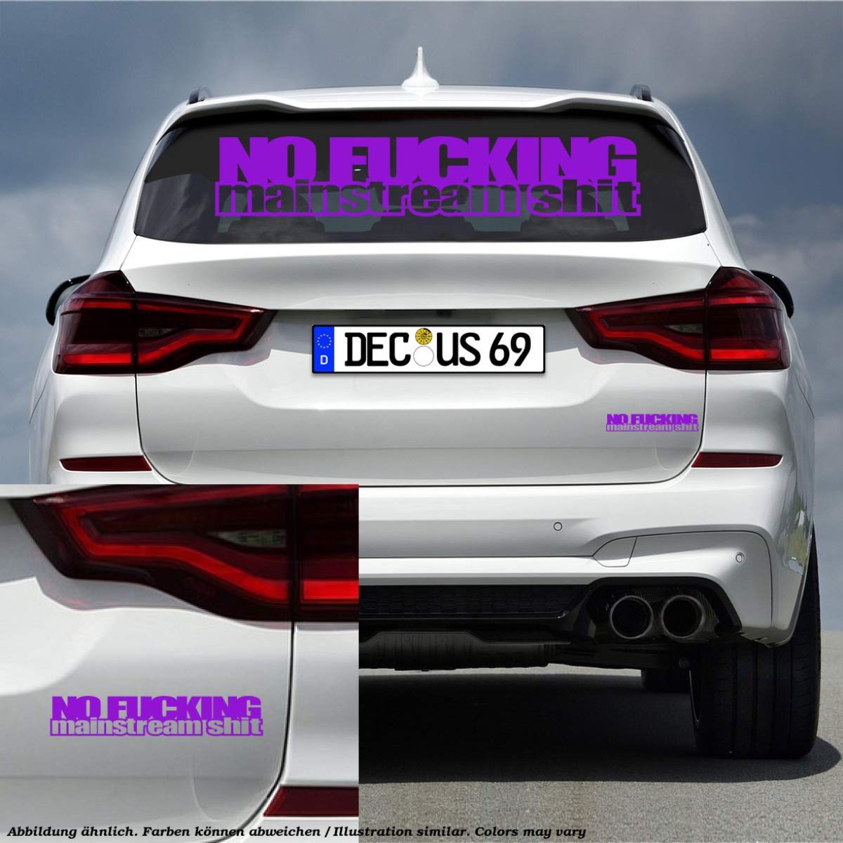 NO FUCKING MAINSTREAM SHIT L 2246 13x2 cm // sticker JDM adesivo