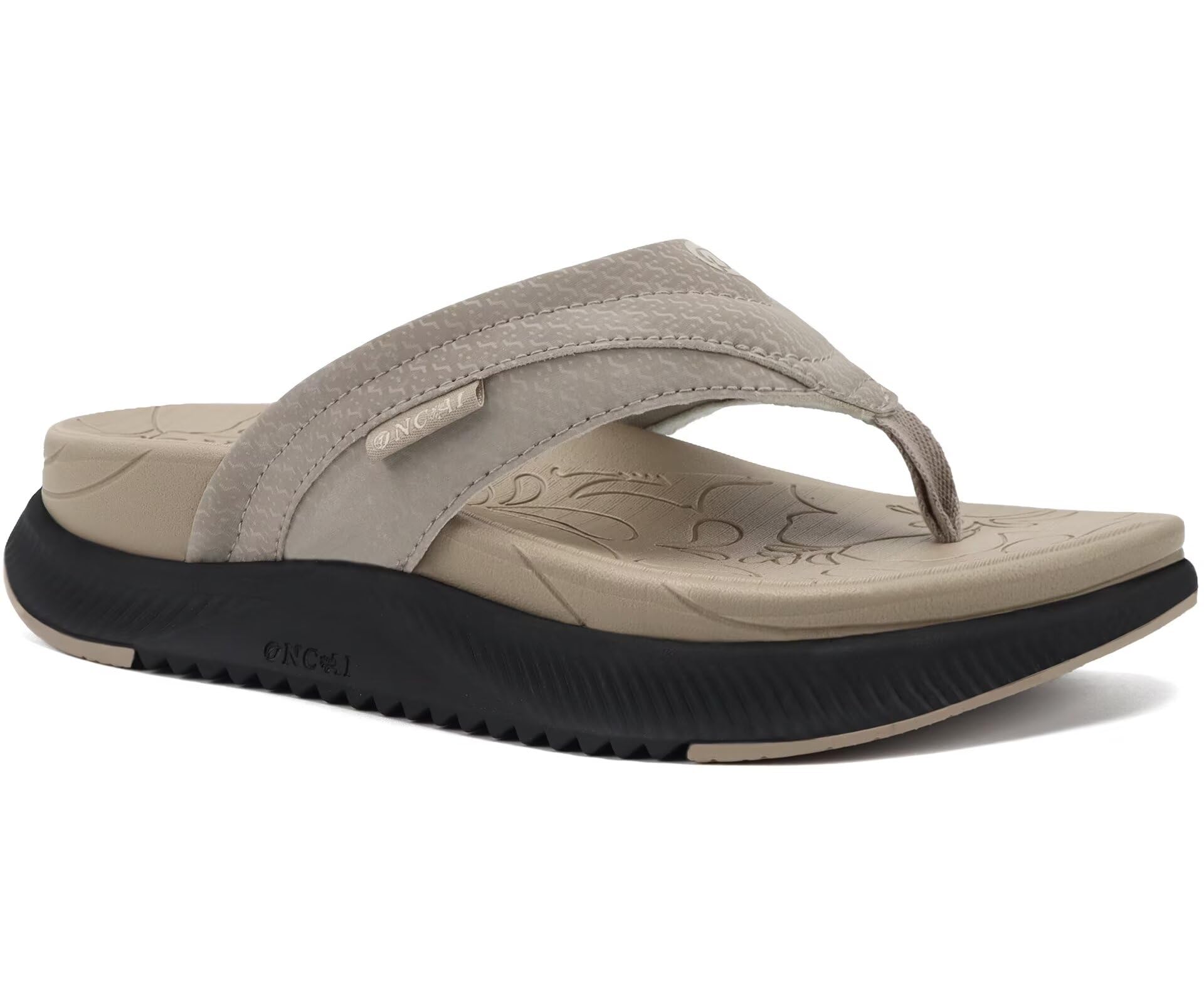 ONCAI Women's Orthotic Cushion Flip Flops Recovery Walking Sandals for Women with Arch Support Summer Comfortable Slip On Flip Flops for Womans Size 6-12