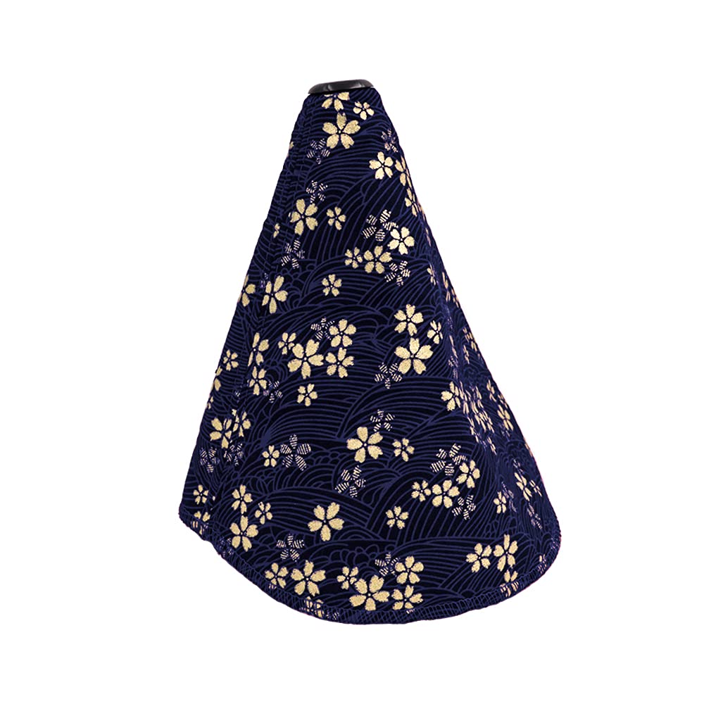 JDM Blue Flower Wave Cherry Blossom Sakura Shift Boot Cover Universal at/MT