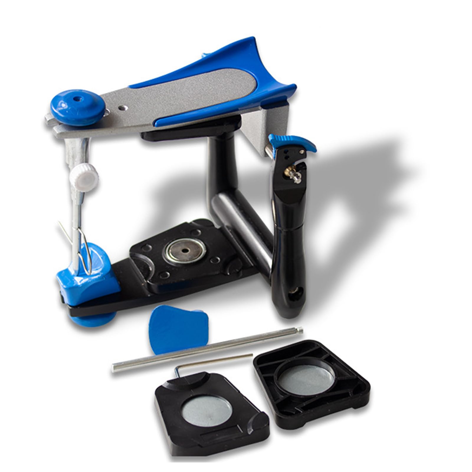 Supporto Funzionale per mascella Funzionale dell'articolatore dell'articolatore del Laboratorio odontotecnico per Protesi Complete orali Supporto,Blu,17cm