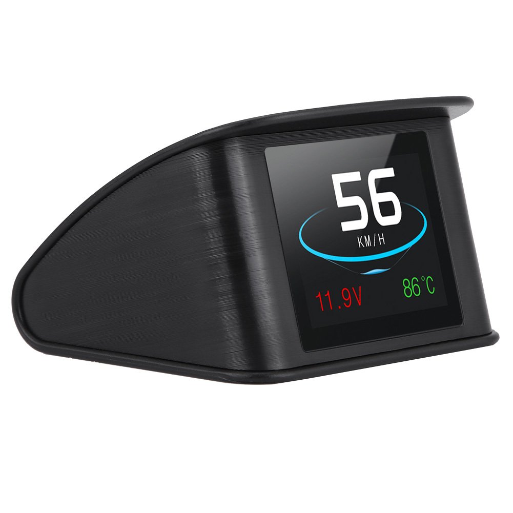 Pantalla del HUD del coche, P10 Universal Car HUD Head Up Display OBD2 Advertencia de velocidad RPM Proyector de consumo de combustible