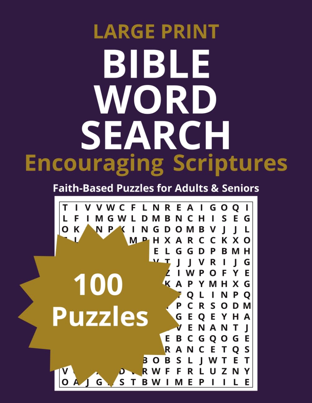 Encouraging Scriptures Word Search: Large Print Bible Word Search: Encouraging Scriptures for Adults & Seniors