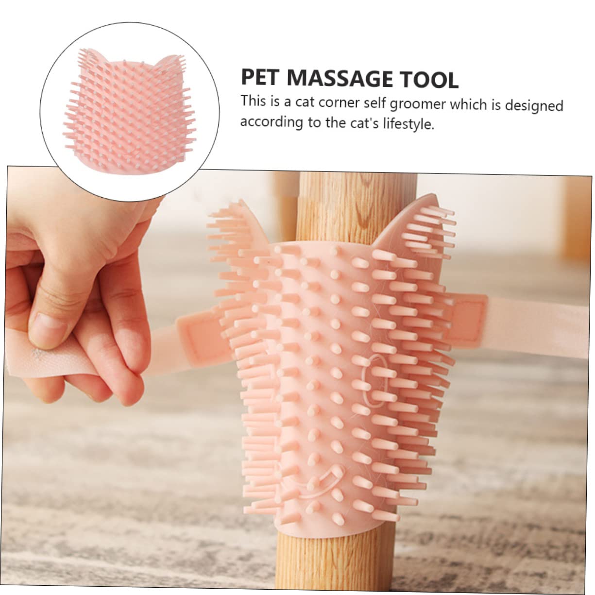 Didiseaon 3piezas Cepillo De Masaje De Para Gatos y Cepillo De Aseo Autolimpiante Para Eliminación De Pelo y Masaje Seco y Húmedo
