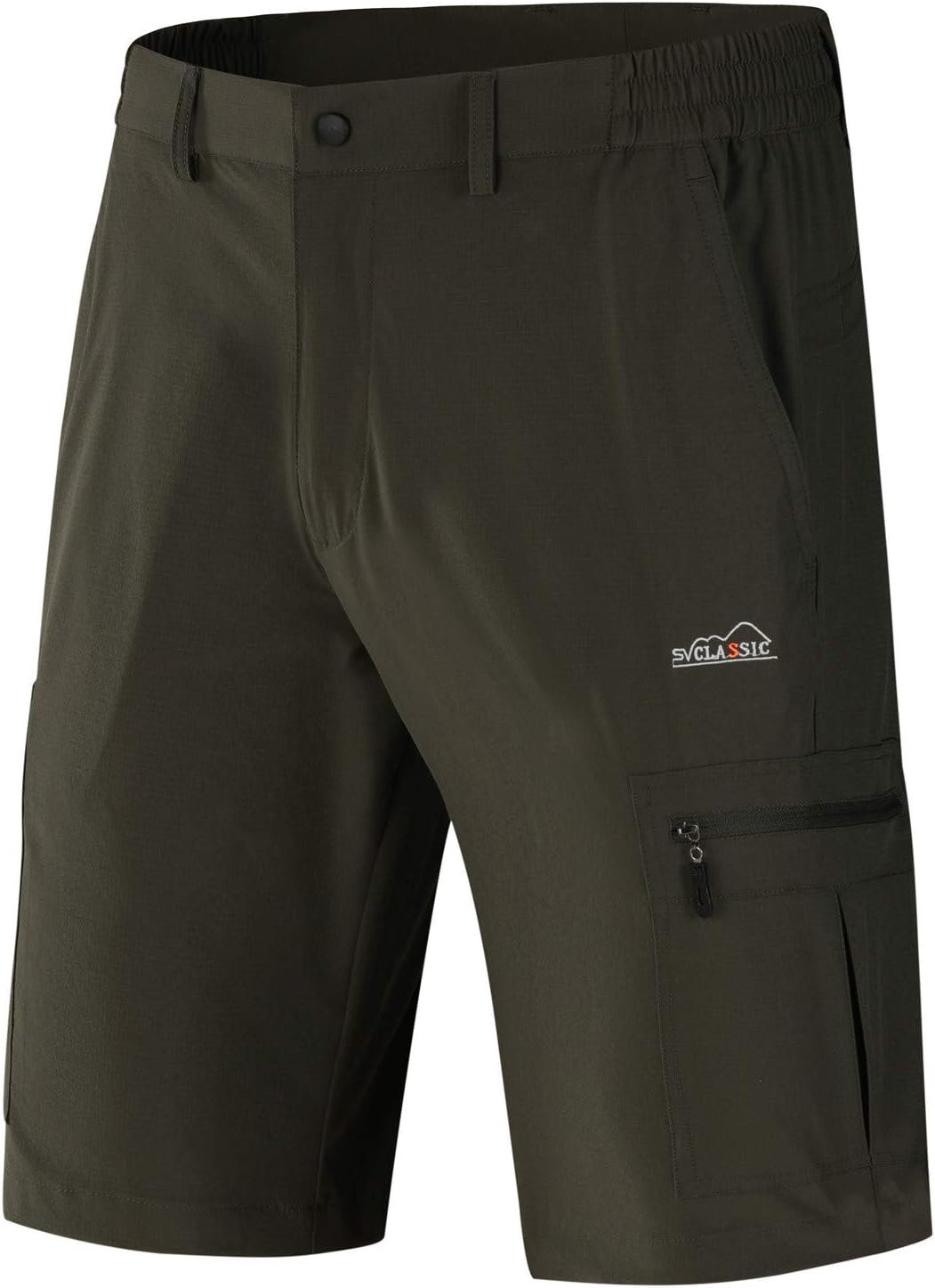 Men's Quick Dry Hiking Shorts Outdoor Lightweight Sports Casual Cargo Shorts Zipper Pockets