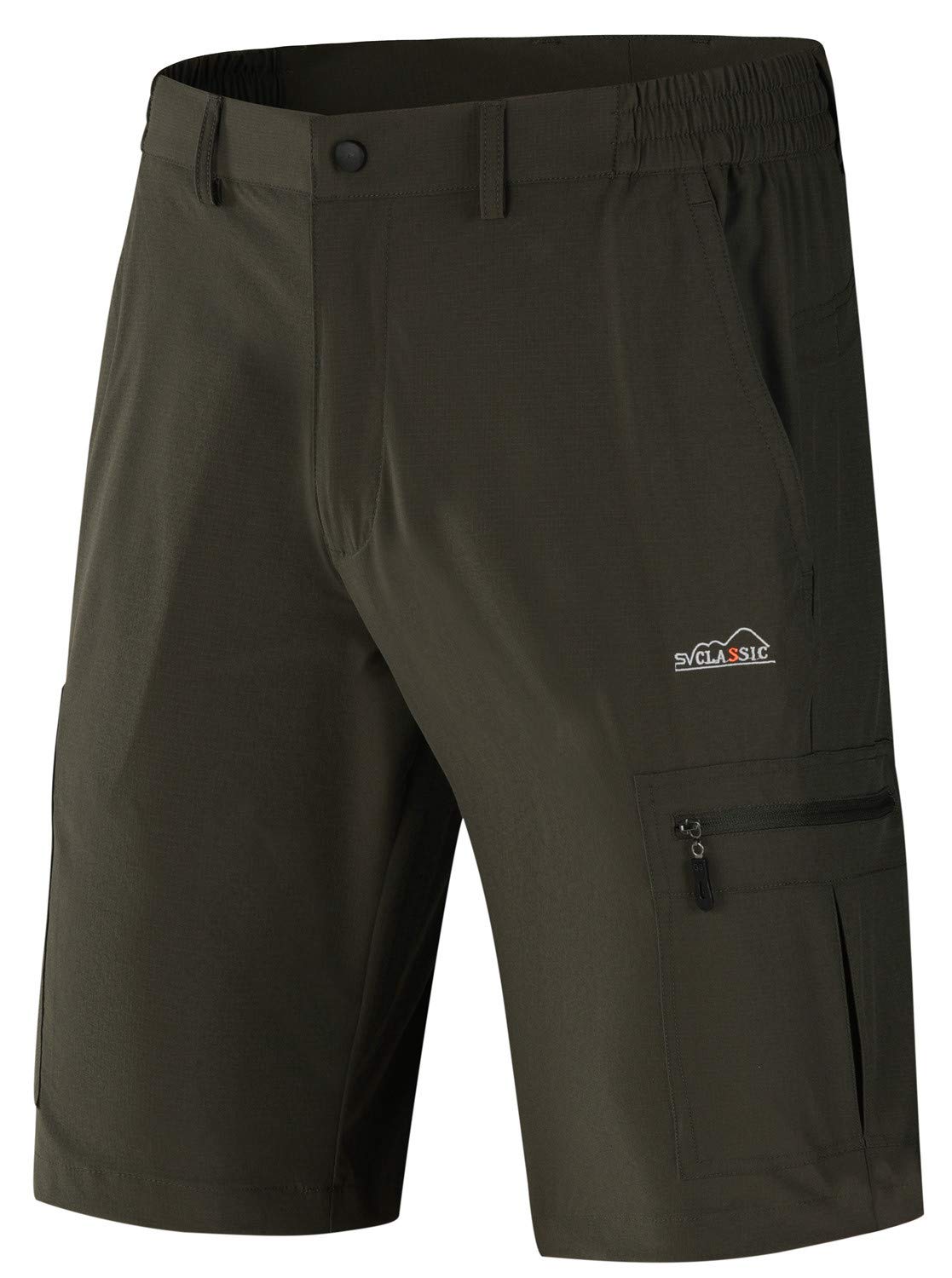 Men's Quick Dry Hiking Shorts Outdoor Lightweight Sports Casual Cargo Shorts Zipper Pockets