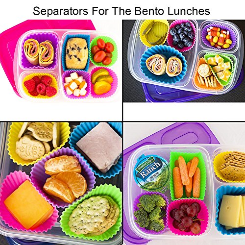 Cupcake-Formen, 24 Stück wiederverwendbare Silikon Backformen Muffin-Formen - Image 8