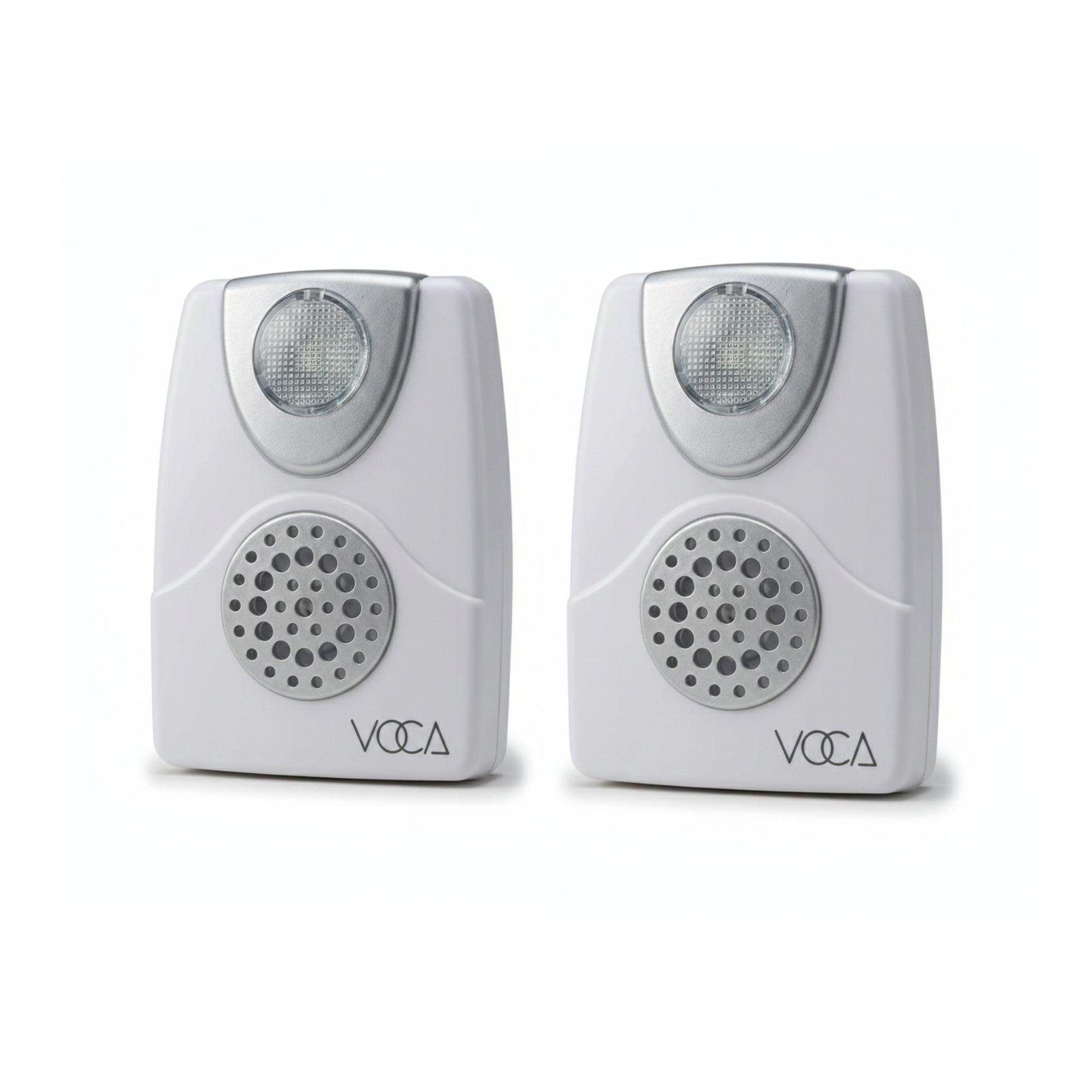 Voca White Telephone Ringer Amplifier, Boost Up To 105Db With Led Light Notification For Landline Phones, Wall Mountable, Ideal For Noisy And Hearing-Impaired Environments (Ra01 X 2)