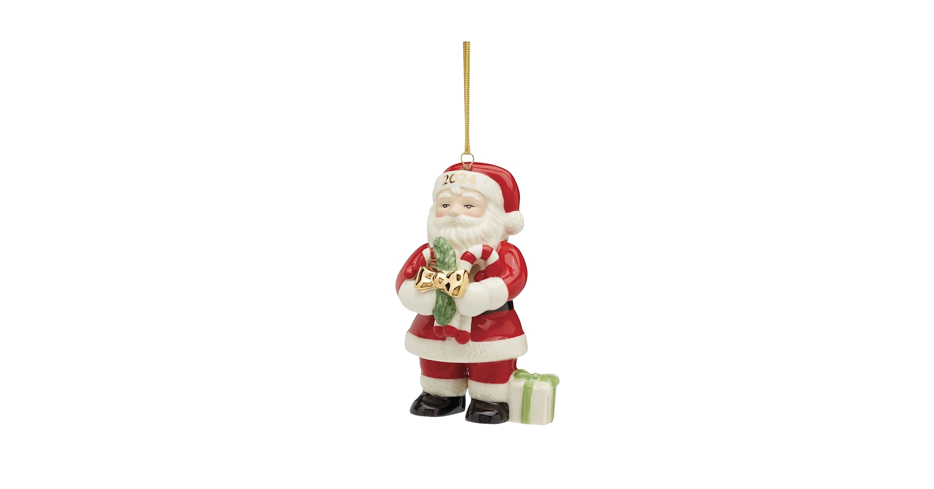 クリスマス  Holiday Heirlooms Santa Candy Amazon.com: December Diamonds 20.5-inch Candy Santa Figurine