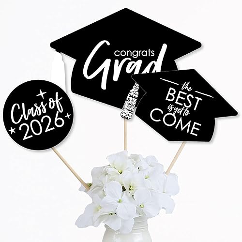 Miniatura 6 de Lo mejor está por venir 2019 - Juego de 15 palillos de mesa para fiesta de graduación