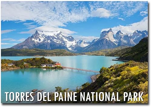 Parque Nacional Torres Del Paine, Chile - Imán de viaje para refrigerador, tamaño 2.5 x 3.5 pulgadas