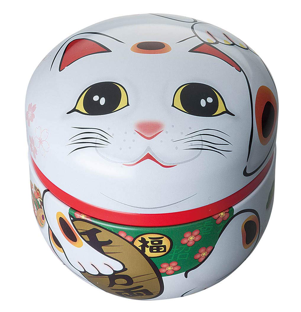Amazon.co.jp: ＜年末年始限定＞限定鈴子缶 招き猫缶 梅昆布茶 25g