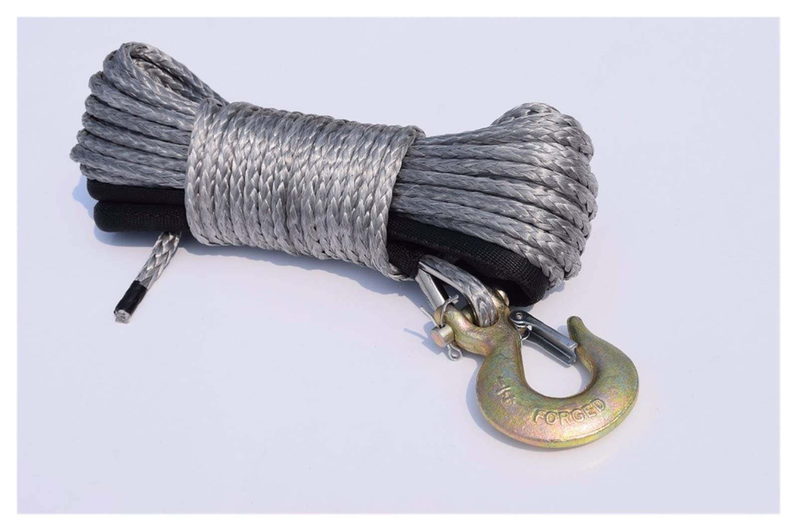 Cuerda de cabrestante sintético gris de 6mm * 30m para remolque ATV UTV