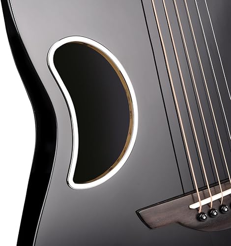 Miniatura 6 de WINZZ AFO300C - Guitarra acústica de fibra de carbono 44 con tapa de abeto maciza, guitarra recortada de tamaño completo de 41 pulgadas para adultos