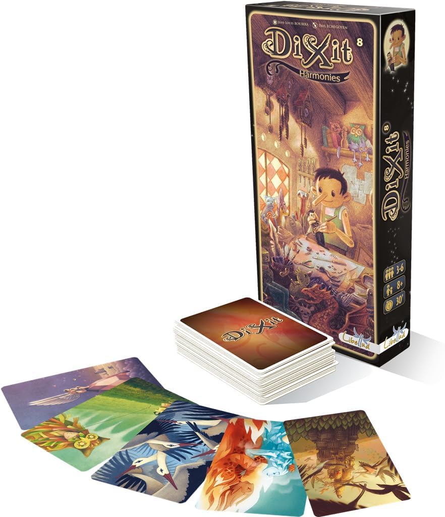 Asmodee | Dixit Harmonies | Espansione | Gioco di Immaginazione e Creatività Più volte Premiato | A partire da 6 anni | Da 3 a 8 giocatori | 30 minuti per partita | Multilingua (include italiano)