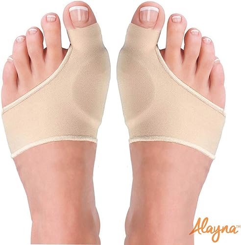 Miniatura 5 de Alayna Corrector de juanetes y funda de alivio de juanetes, almohadilla de gel para férula protectora ortopédica de juanetes para hombres y mujeres,