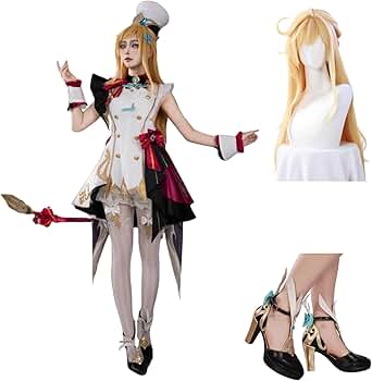 原神 エスコフィエ コスプレ M靴 道具 ウィッグ フルセット 即納可 高品質 原神 エスコフィエ コスプレ M靴 道具 ウィッグ フルセット 即納