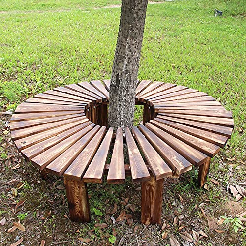 Banc de parc extérieur en bois massif résistant aux intempéries