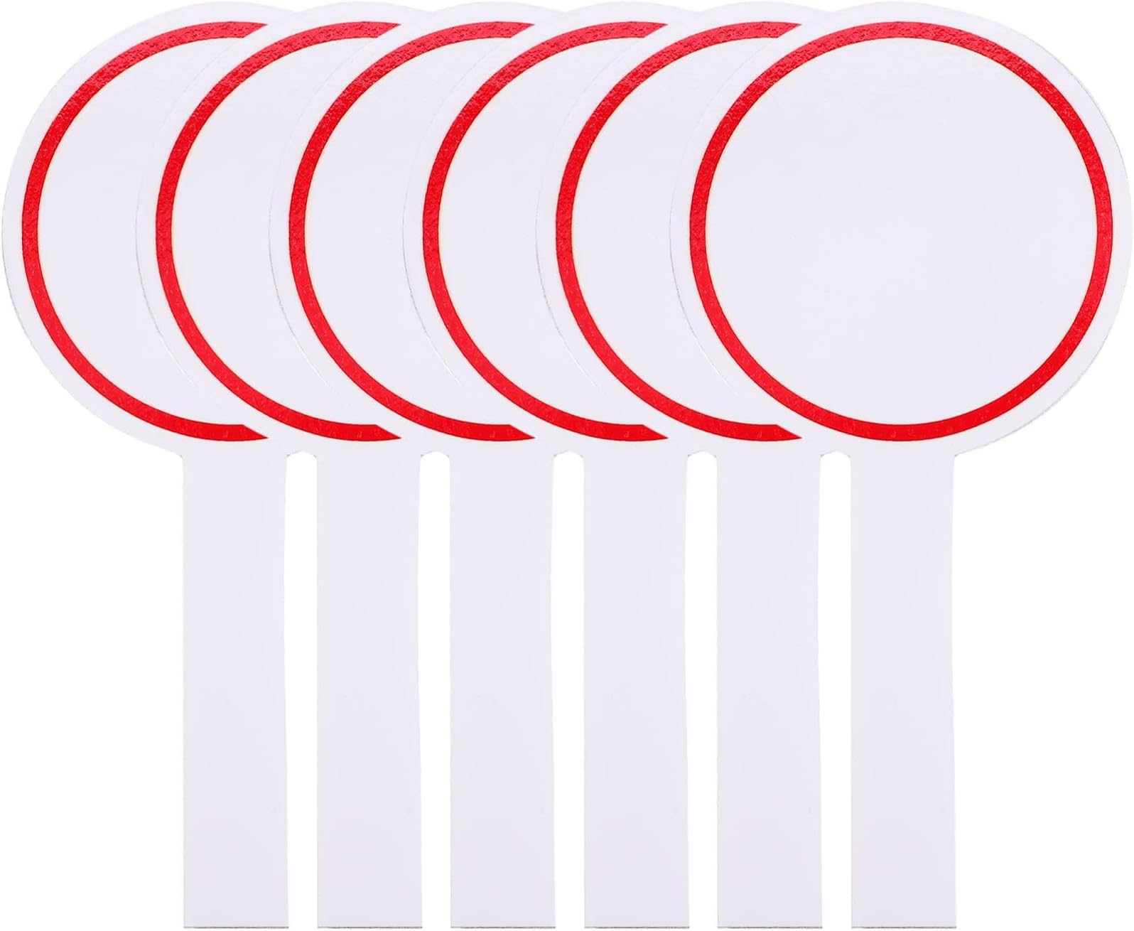 TERRIFI Handheld Whiteboard, Handheld Double Sided Paddle, Round Flip Answer Board Paddles, Suitable for Kids Students Teacher Classroom Supplies (12Pack)