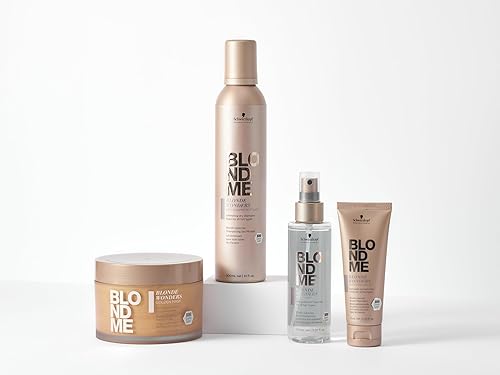 Miniatura 5 de BLONDME All Blondes Golden Mask 15.2 fl oz - Construye nuevos lazos - Aumenta el brillo e ilumina el cabello
