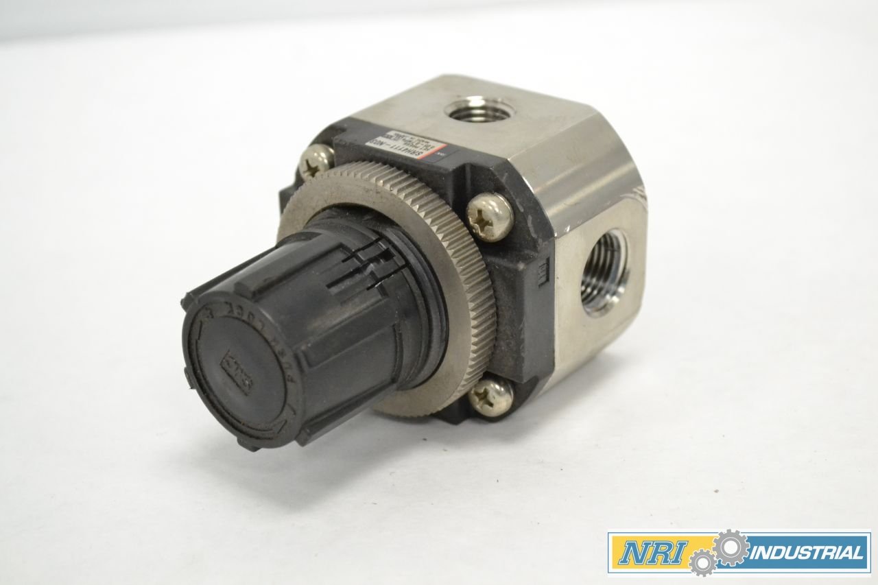 New SMC SRH4111-N03 0.05~0.7MPA 3/8X1/4 in Pneumatic Regulator B261135