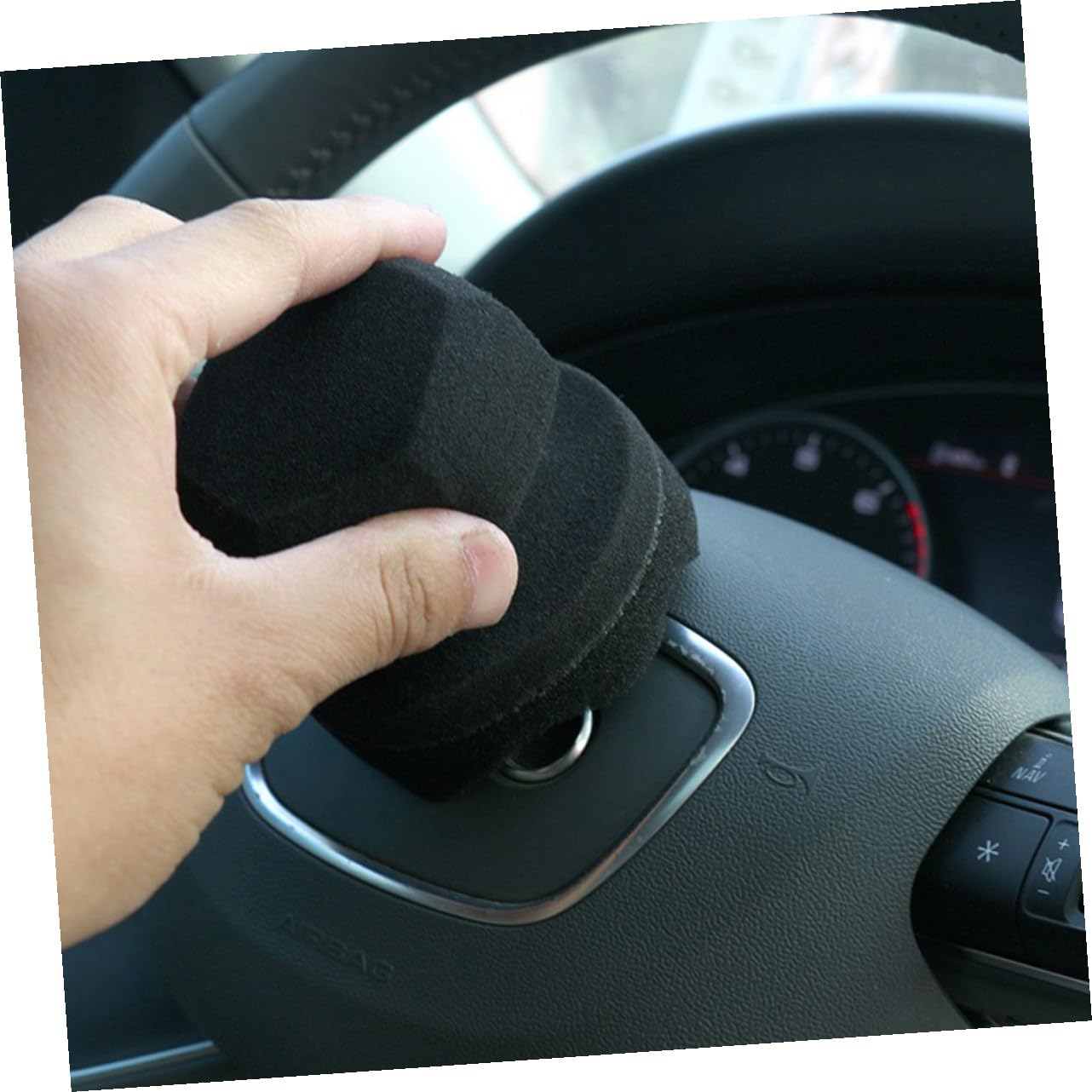 CALLARON 12piezas Esponja De Pulido Para Coche Esponja De Cera Para Auto Patrón De Olas Para Abrillantar y Limpiar Interior y Exterior Del Vehículo