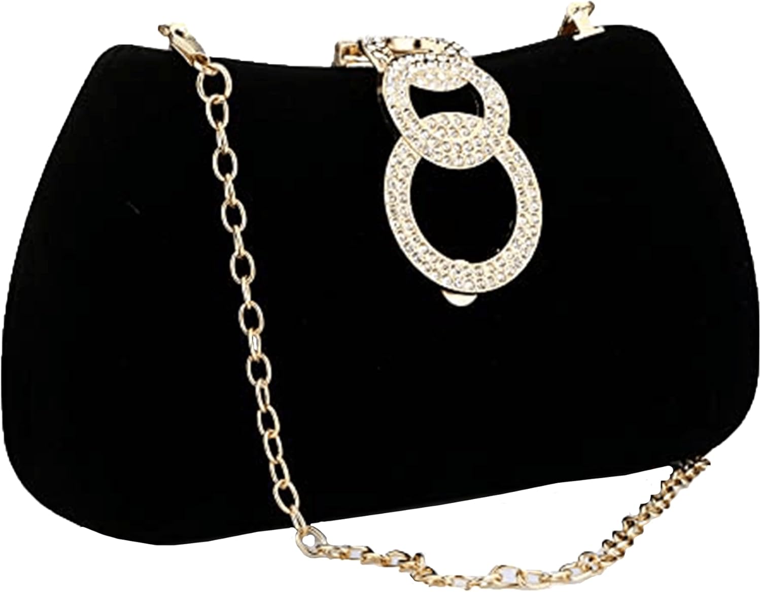 Clutch Purses for Women Fashion Evening Bag Gold Clutch Small Crossbody Bag with Detachable Chain for Party/Wedding