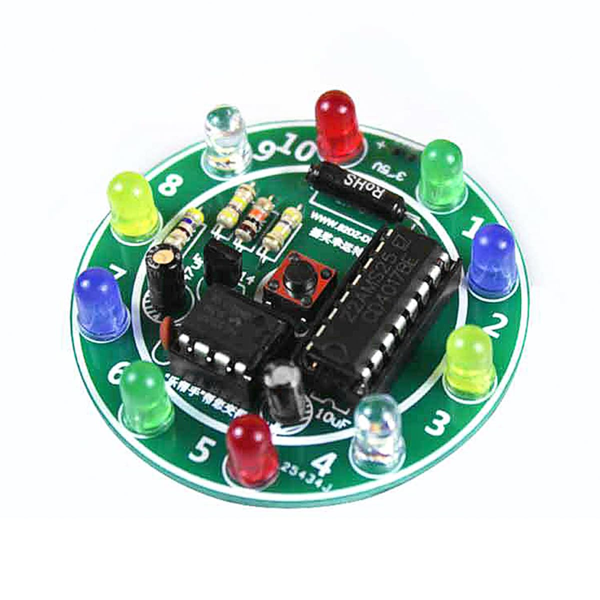 Lucky Wheel Kit Luce a Kit per esercitazioni di Saldatura Realizzazione di circuiti Fai-da-Te per corsi di Saldatura per Principianti