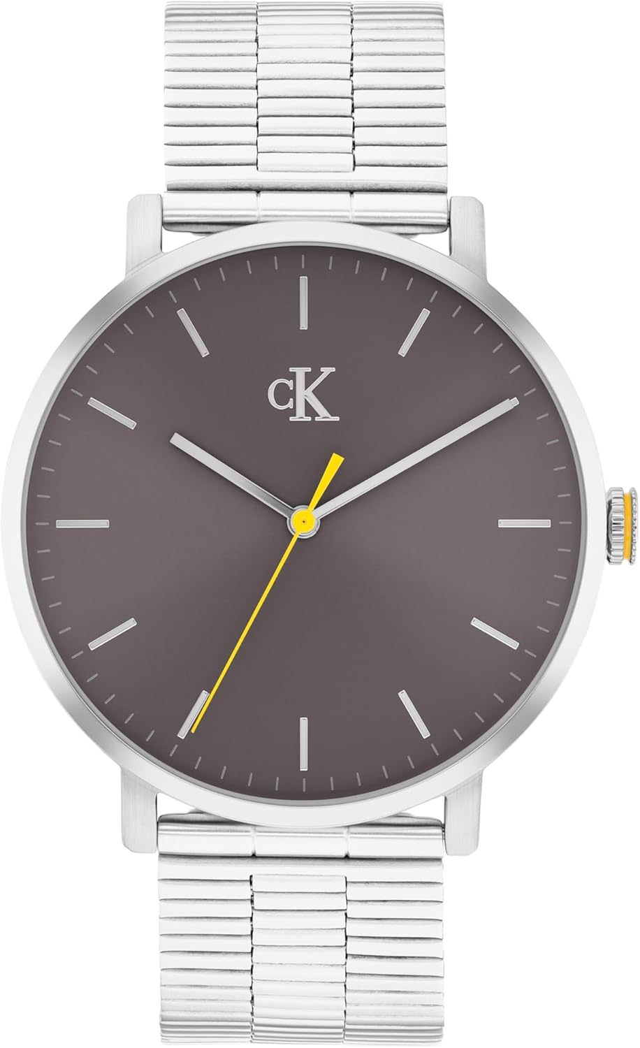 Calvin Klein Men’s CK Real Quartz Watch - Slim Case, Bracelet, Minimalist Dial, Water Resistant Up to 30m - Modern, Classic Timepiece - Gift for Him 42mm