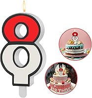 Vista 54 de Vela Temática de Coches de Carreras para Cumpleaños Número 2 Vela a Cuadros para Decoración de Fiesta de Cumpleaños Adorno de Tarta para Decoración