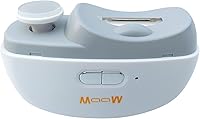 MAAW Electric Nail Clipper 2-in-1 Rechargeable Trimmer & Polisher - Low Noise, Safe for Kids & Adults, USB Charging, Compact White