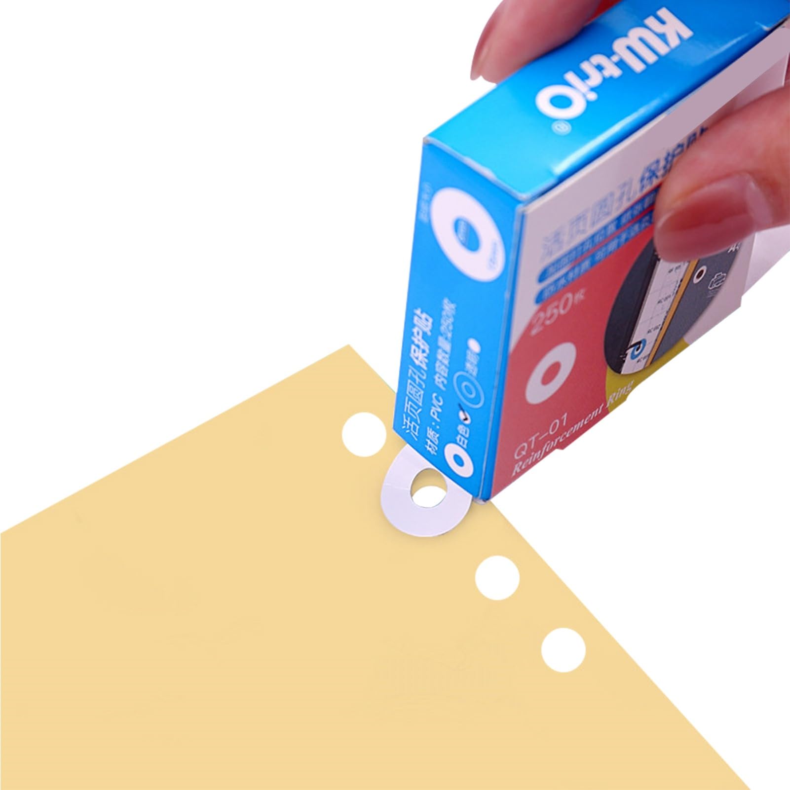Etichette di Rinforzo per Fori Adesive Carta Rinforzi per Perforatori Pagine Perforate