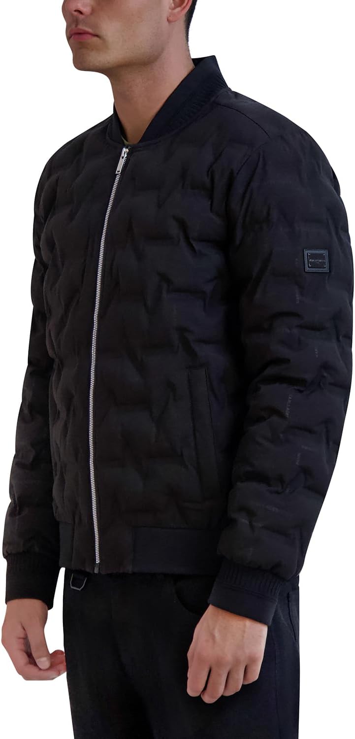 KARL LAGERFELD mens Outerwear Bomber Jacket - Image 3