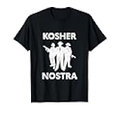 Kosher Nostra Tribute To Jewish NY Mob & Gangster Hebrew T-Shirt