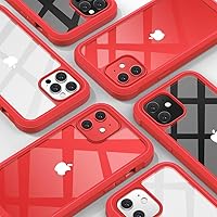 Vista 241 de Diaclara - Funda diseñada para iPhone 15 Plus de 6.7 pulgadas, transparente, cuerpo completo, con protector de pantalla, resistente de protección