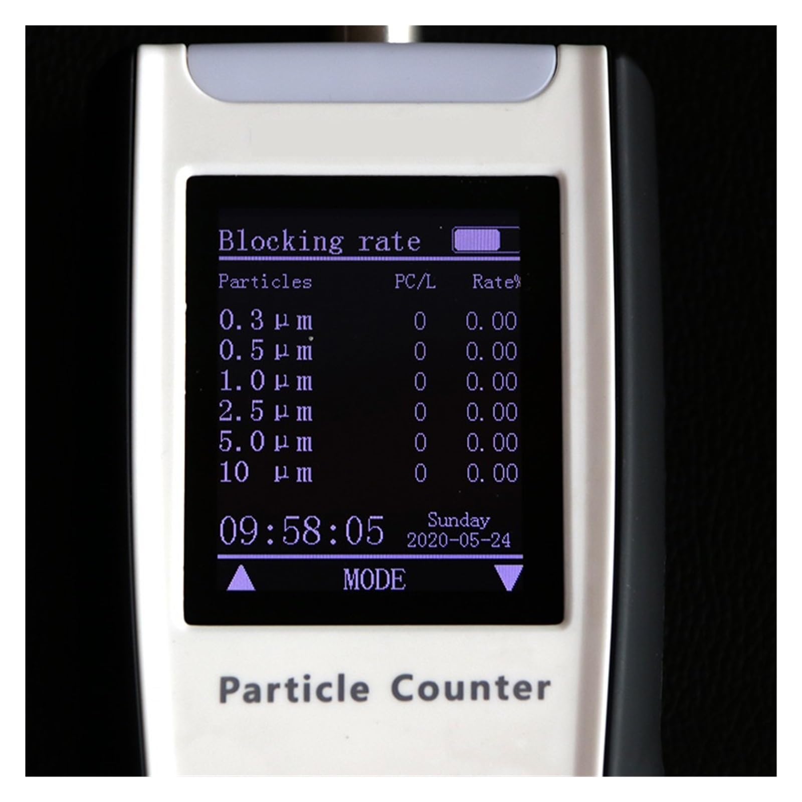 Pm0.3/0.5/1/2.5/5/10 Pm2.5 Misuratore di qualità dell'aria esterna Contatore particelle polvere for esterni Rilevamento a sei canali Per cucina e camper