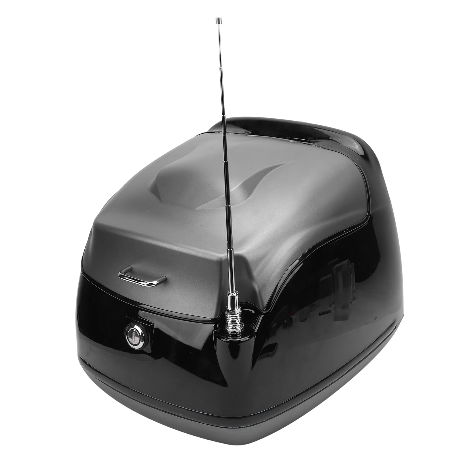 YUYTE [KOMPATYBILNOŚĆ]: Motocykl 38L 38L Kufer Górny Motocykla Retro ABS Kufer Górny o Dużej Pojemności na hulajnogę elektryczną (GOLD)