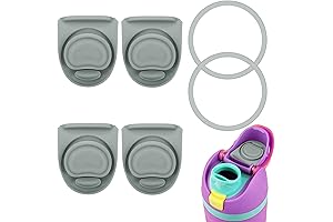 6-Pack Replacement Spill Proof Silicone Water Bottle Caps