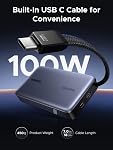 UGREEN 20000mAh 145W Power Bank, Chargeur Portable Ordinateur portable avec intégré USB-C câble 72Wh Chargement rapide, Pack de batterie de voyage d'affaires pour MacBook Pro/Air/ipad/iPhone 17/Galaxy S25