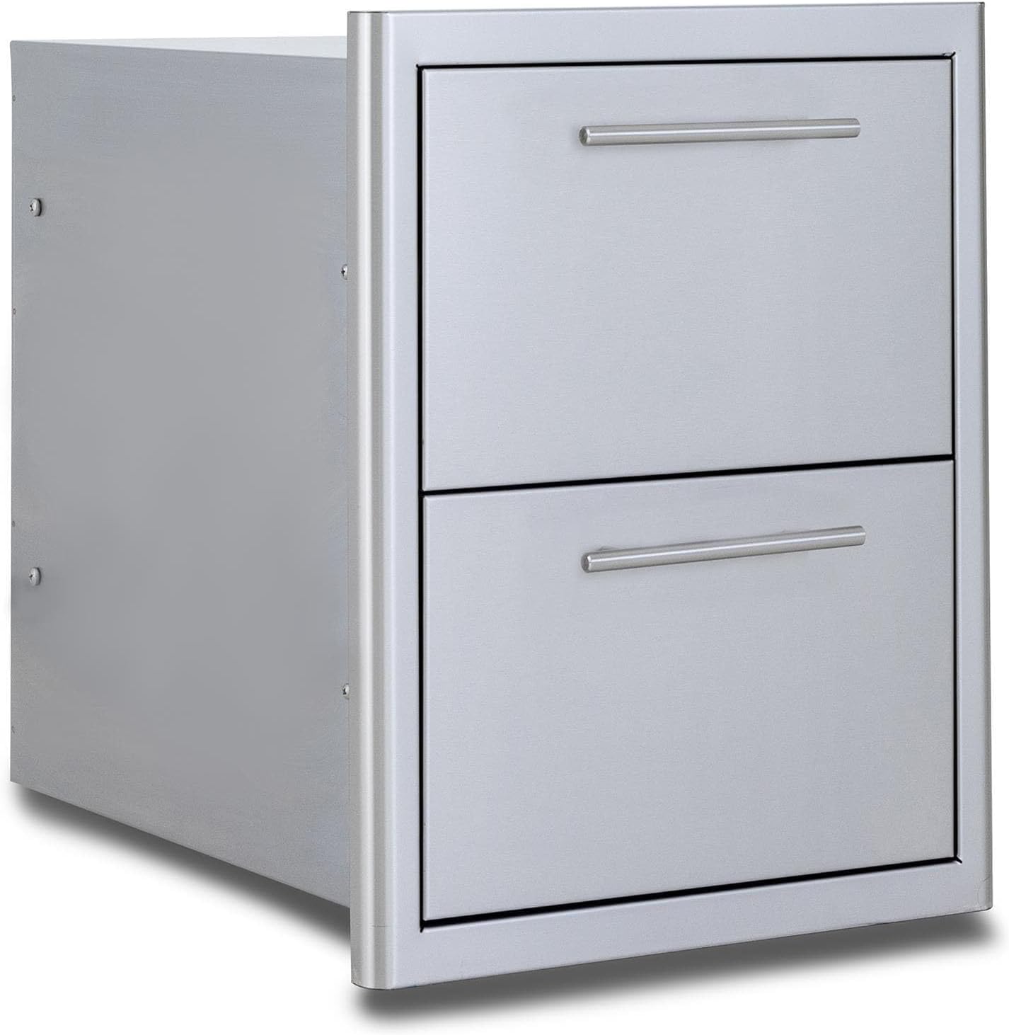 Blaze 16-Inch Stainless Steel Double Access Drawer - BLZ-DRW2-R-LT