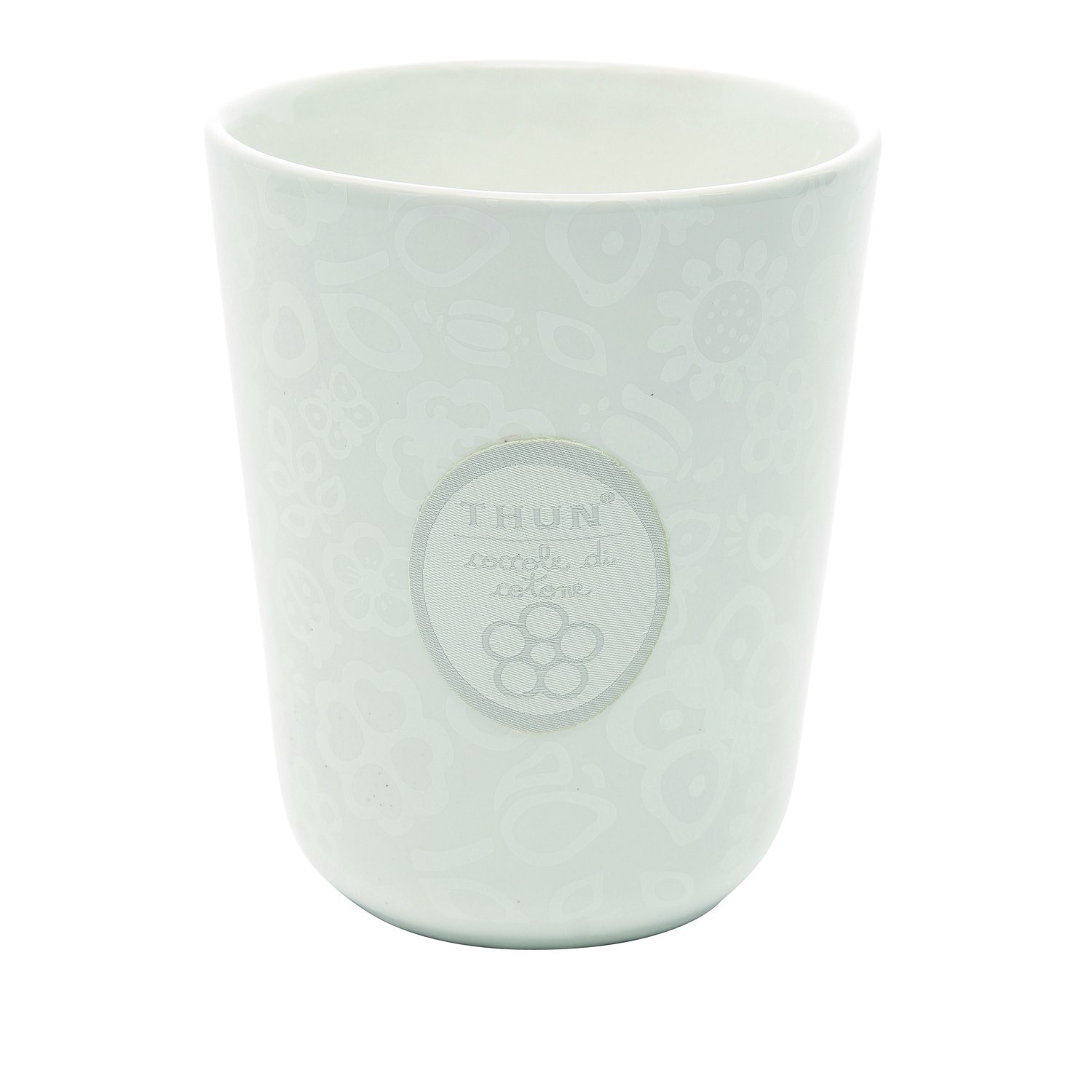 Bougie céramique multicolore THUN grand format 16 cm parfum coton