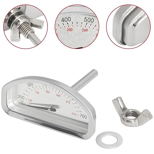 Miniatura 20 de 60540/7581 Termómetro de parrilla para Weber Spirit 2, serie Q y parrillas de carbón, repuesto para parrillas de gas Weber Spirit E/S 210, 220, 310,