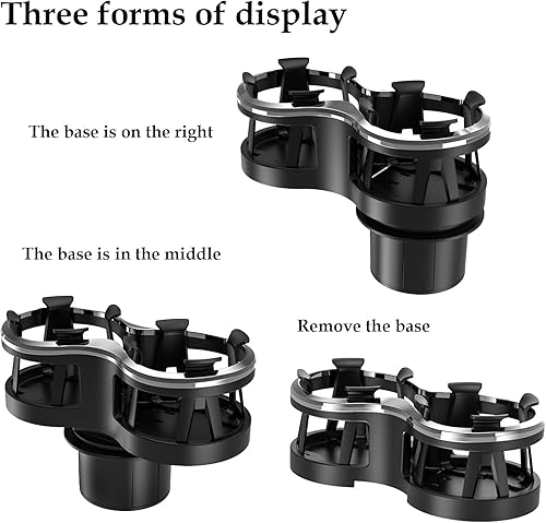 Miniatura 5 de Expansor de portavasos para automóvil, soporte para bebidas 2 en 1 mate, se adapta a vasos calientes de 12 a 16 onzas, así como botellas de agua