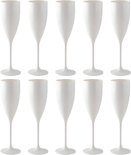 GRUPO MIRANDINHA 30 copas de champán acrílicas, copas de champán de plástico sin tallo, copas de champán de plástico, copas de champán para boda,